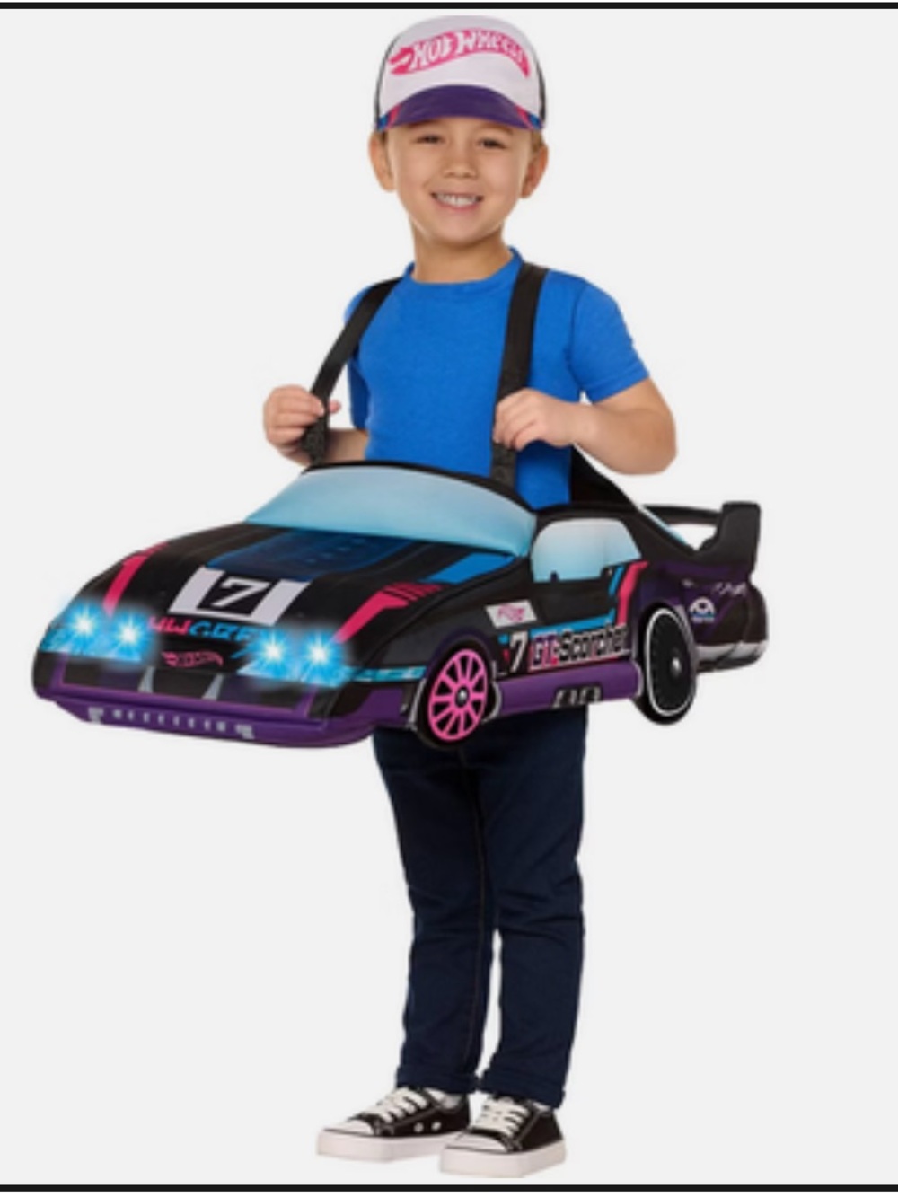 Hot Wheels Light-Up GT-Scorcher car Kids Costume - Halloween one size Netflix